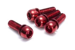 Reverse - Set De 4 Vis Pour étrier De Freins - M6x18mm -Vélo Électrique Accessoires reverse set 4 vis etrier frein m6 18 mm rouge 3840x2160